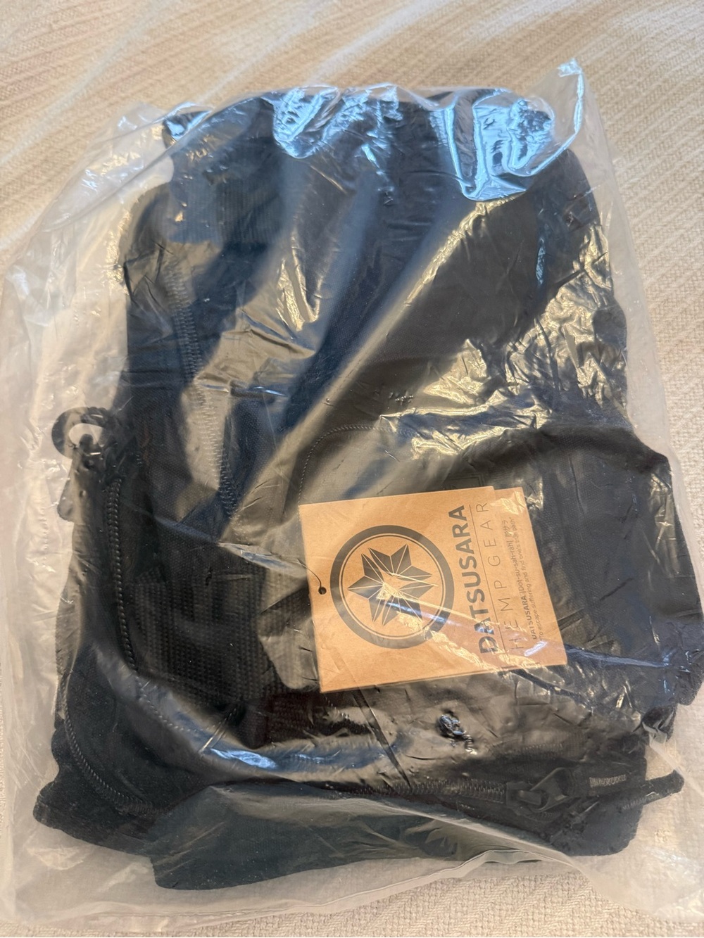 Datsusara Black Men's Hemp Gear Bag 29L - Picture 3 of 6
